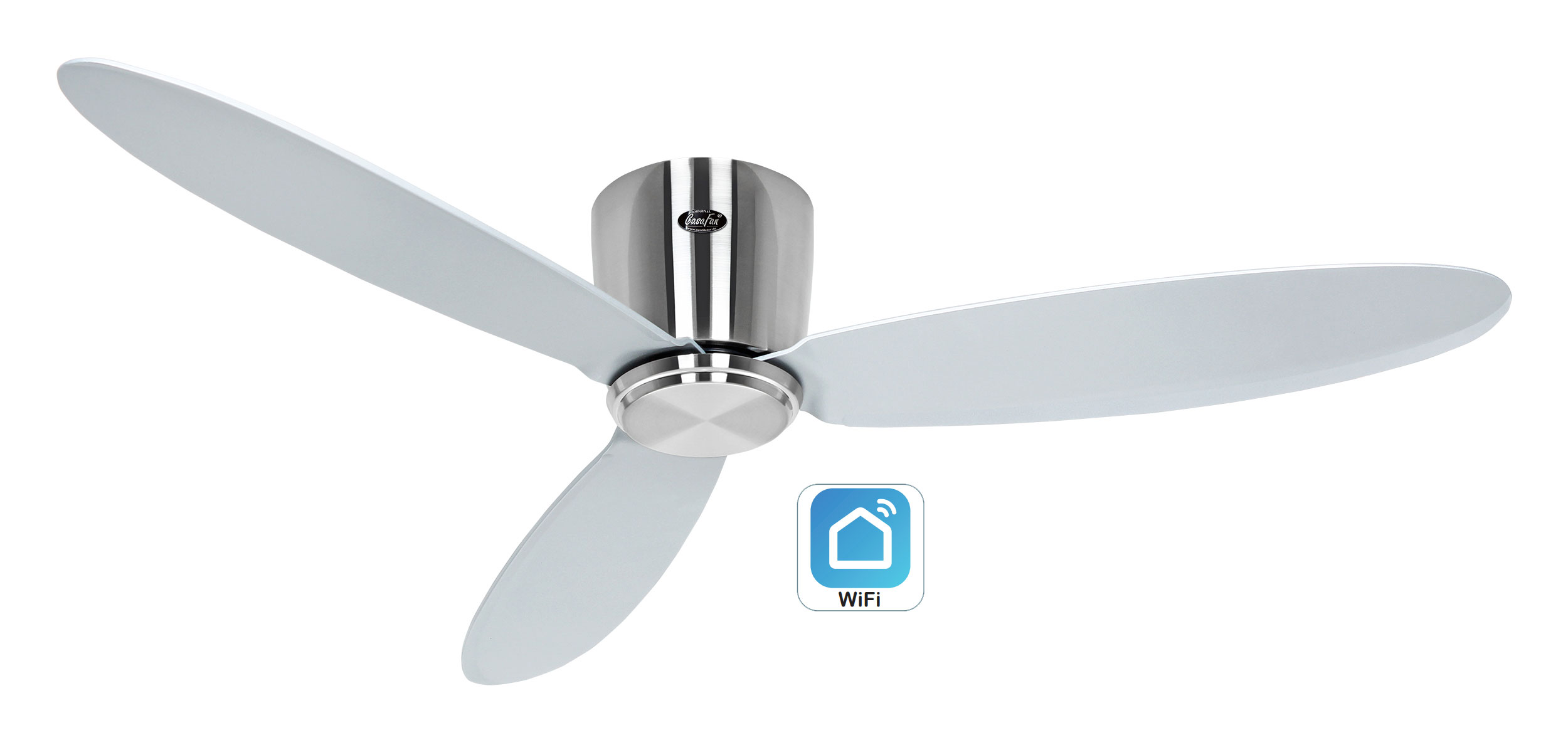 CasaFan Deckenventilator Eco Plano II 132 BN-SI WiFi