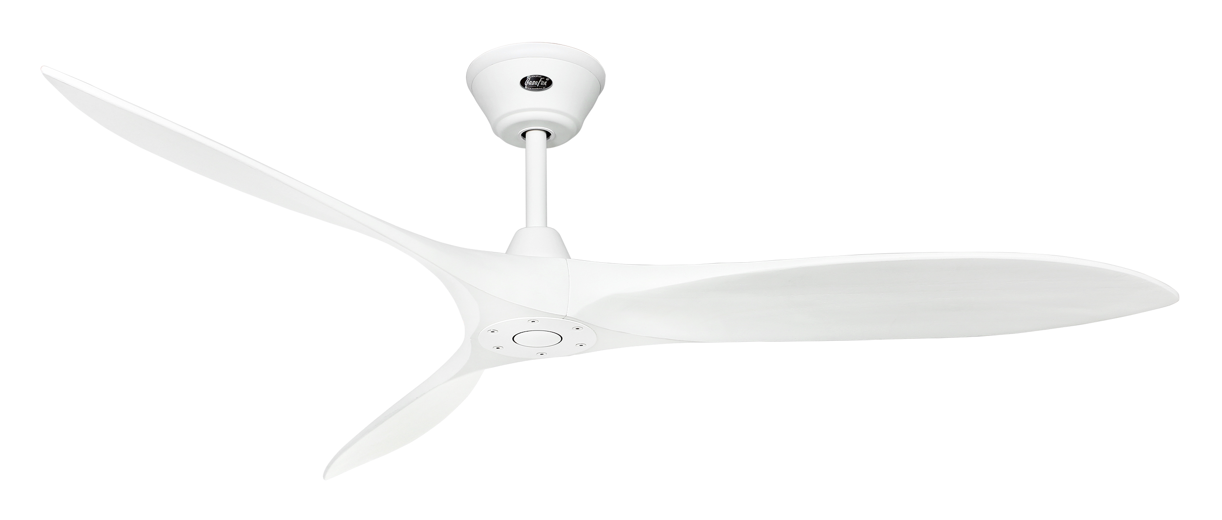 CasaFan Deckenventilator ECO AIRSCREW 152 MW-MW - Gehäuse Lack matt weiß - 3 Flügel Matt weiß - mit Fernbedienung - Ø 152 cm