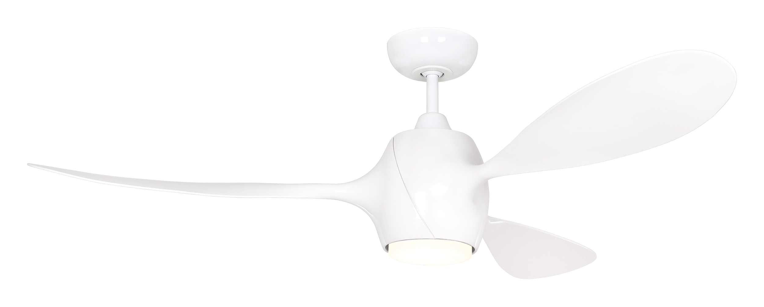 CasaFan Deckenventilator ECO FIORE 142 WE - Gehäuse Kunststoff Lack weiß - Flügel Kunststoff Lack weiß - Ø 142 cm - mit Fernbedienung - mit Leuchte