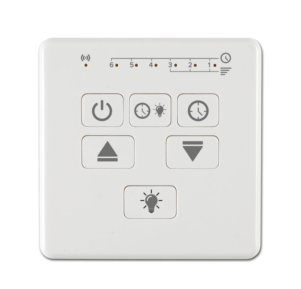 Hotel-Wandsteuerung FB-FNK-D AC Hotel (Empfänger der FB-FNK-D Multicode mit Dimmung erforderlich)