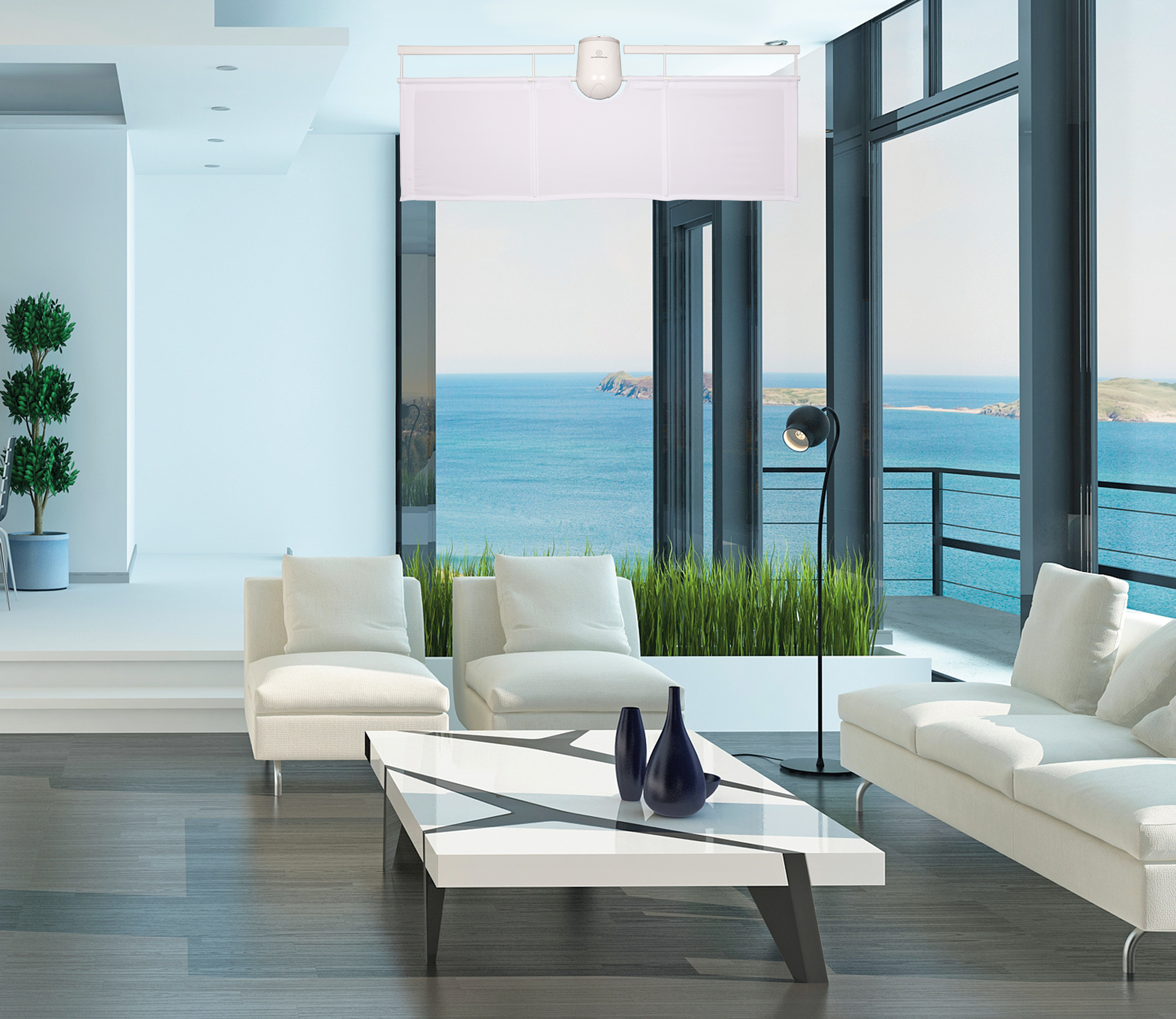 Ambientebild mit weißem Flügel