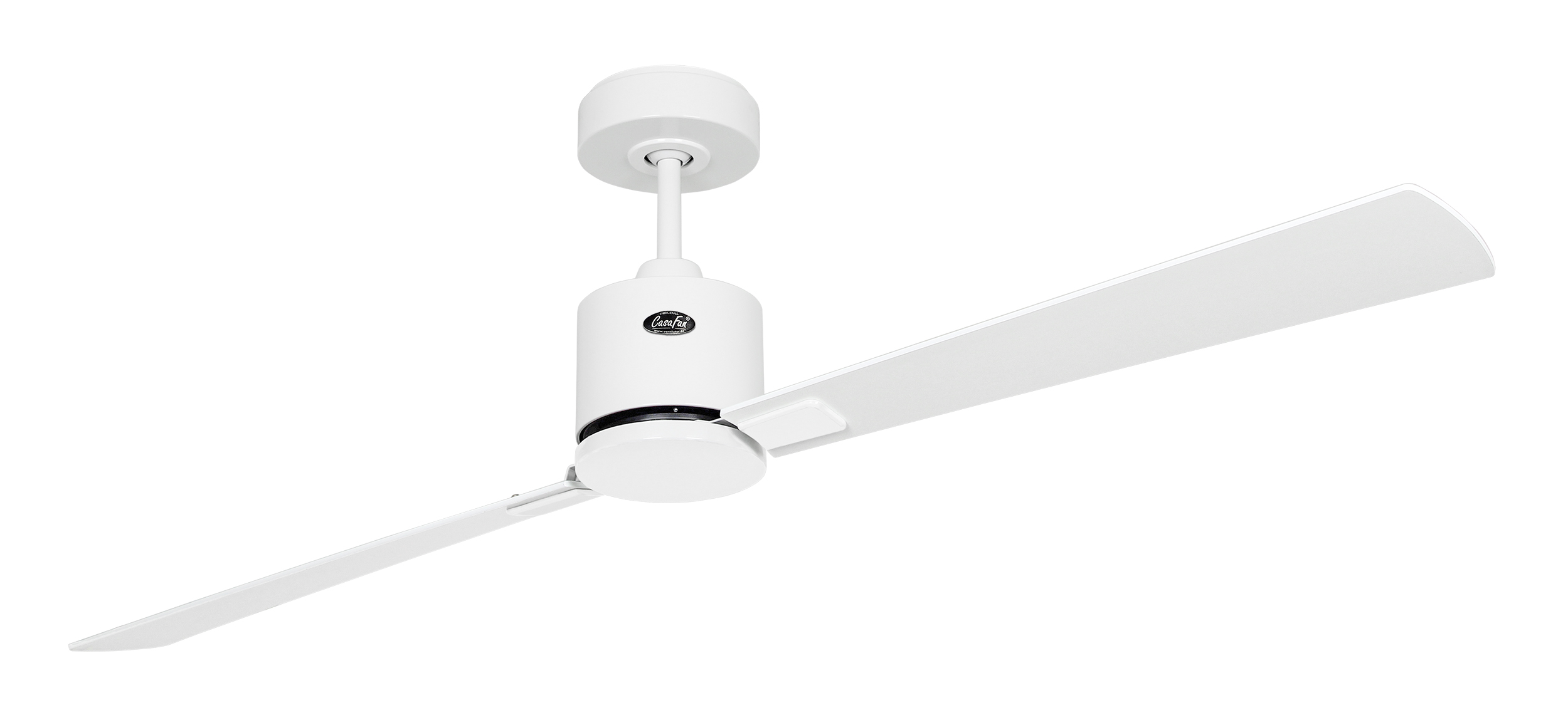 CasaFan Deckenventilator ECO CONCEPT 152 WE-WE/LG - Gehäuse Lack weiß - 4 Flügel Lack weiß/lichtgrau - Ø 152 cm - mit Fernbedienung