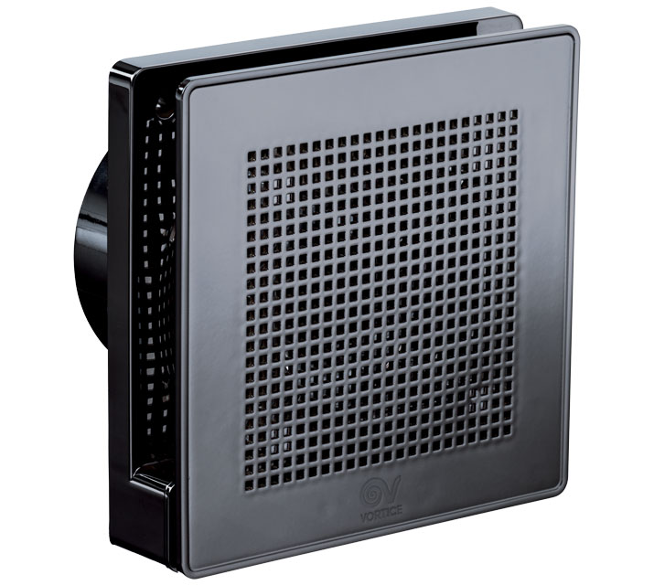 Design-Kleinraumventilator Punto Evo ME 100/4 LL SCHWARZ GOLD