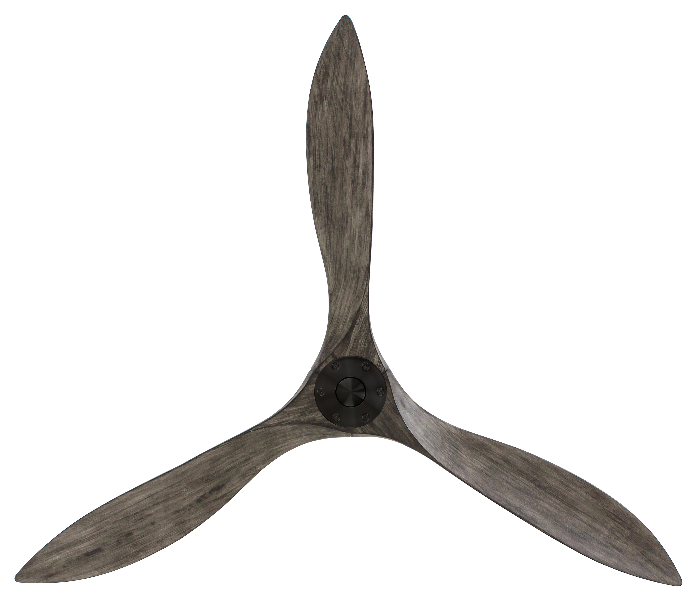 CasaFan Deckenventilator ECO AIRSCREW 152 MS-GW - Gehäuse Matt schwarz - 3 Flügel Grey washed - mit Fernbedienung - Ø 152 cm