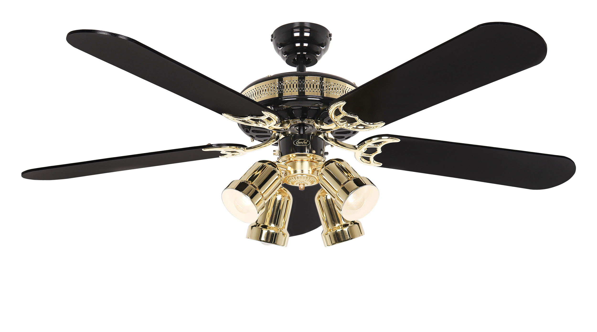 Deckenventilator Black Magic mit Leuchte 