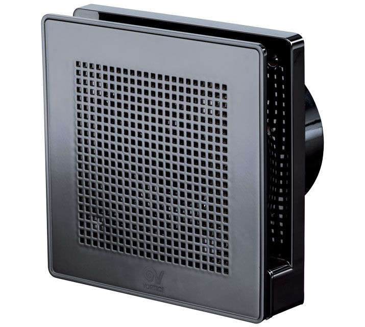 Design-Kleinraumventilator Punto Evo ME 100/4 LL T SCHWARZ GOLD