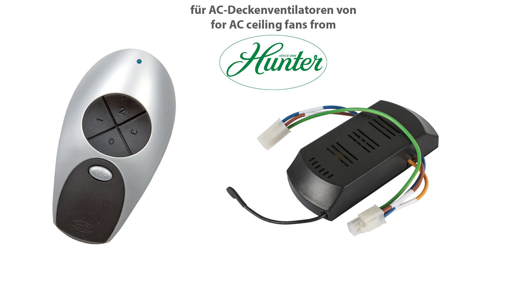 Fernbedienung FB-FNK Powerboat mit/ohne Dimmung (Handsender + Empfänger) Hunter