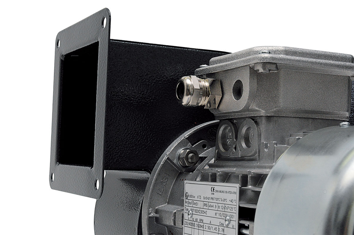 Ex geschützter Radialventilator C 20/2 T ATEX II 2G/D h T3/125°C X Gb/Db