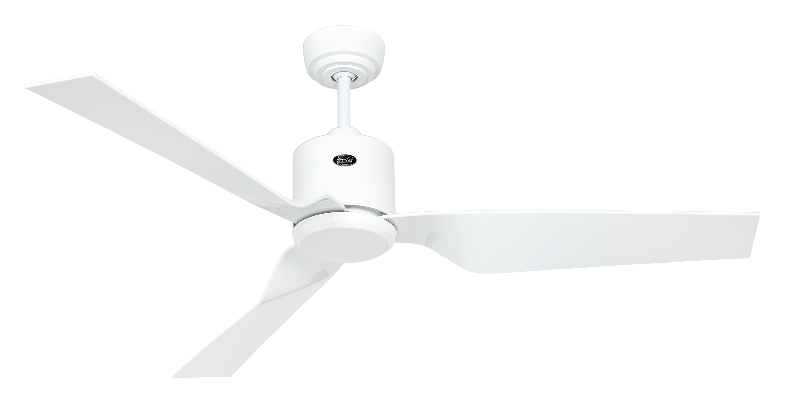 CasaFan Deckenventilator ECO DYNAMIX II WE-WE - Gehäuse Lack weiß - 4 Flügel Lack weiß - Ø 132 cm - mit Fernbedienung