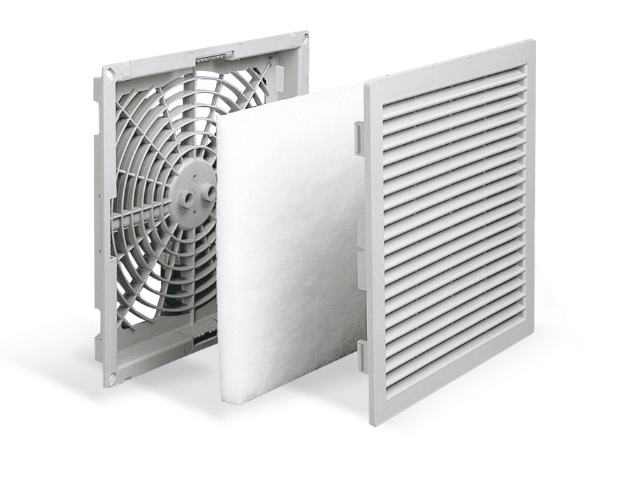 G11 S IP44 Ausströmgitter RAL 7035 mit Filter