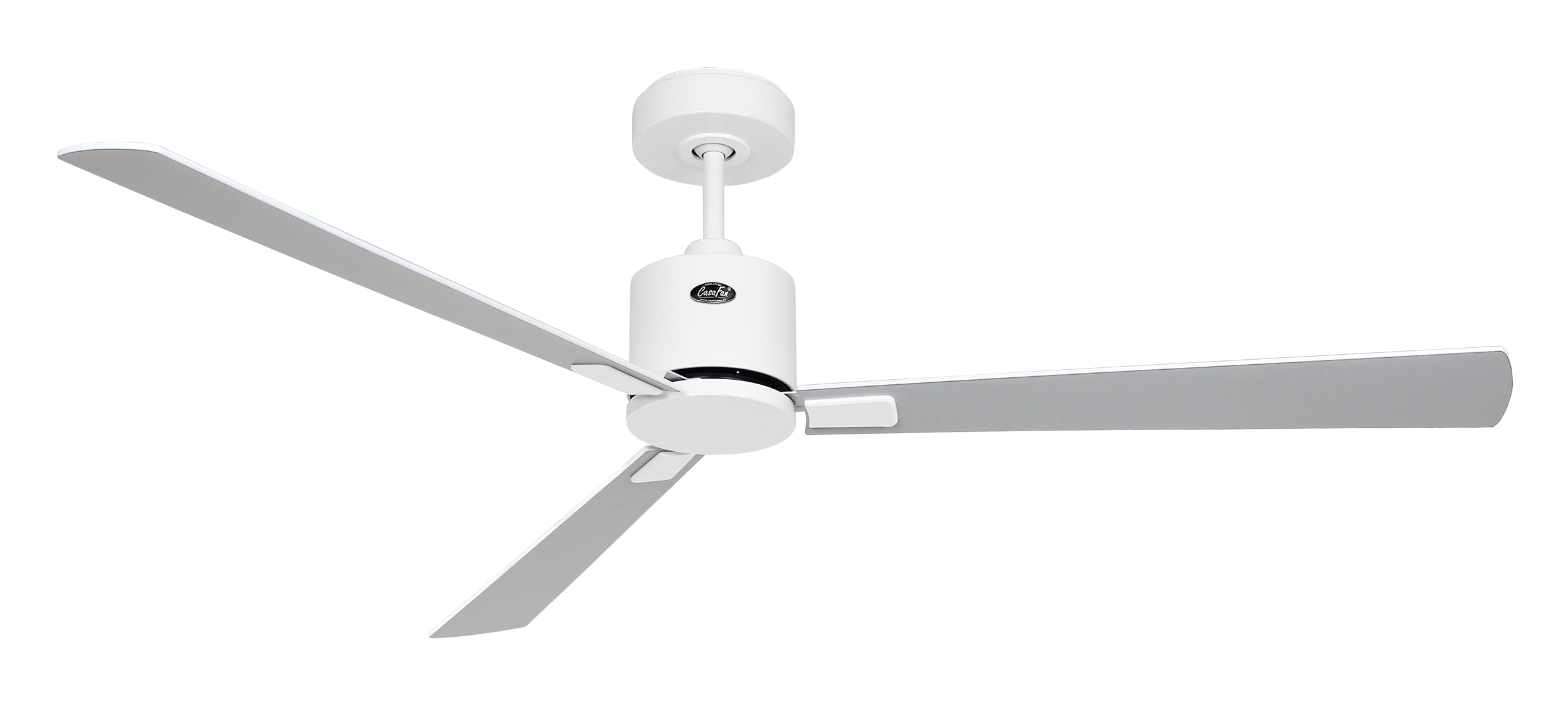 CasaFan Deckenventilator ECO CONCEPT 152 WE-WE/LG - Gehäuse Lack weiß - 4 Flügel Lack weiß/lichtgrau - Ø 152 cm - mit Fernbedienung