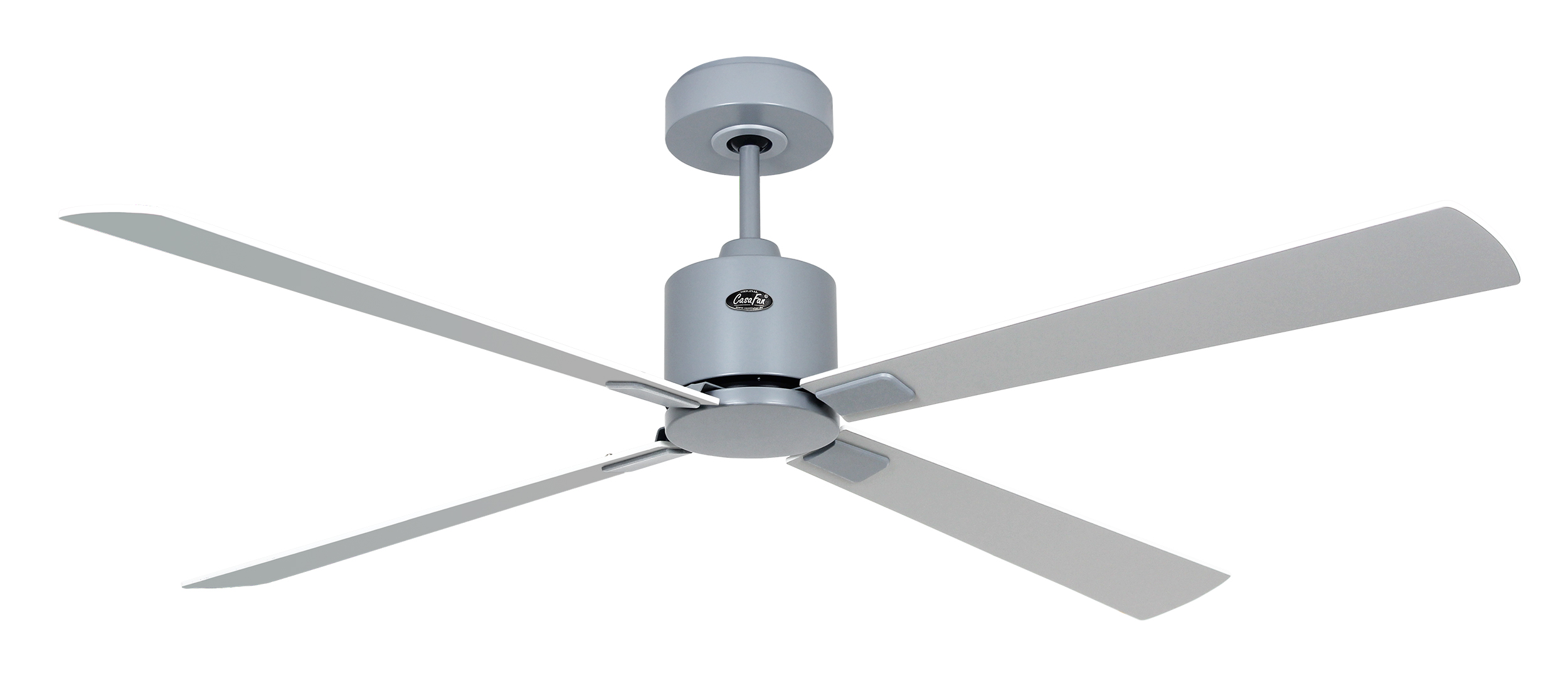 CasaFan Deckenventilator ECO CONCEPT 152 LG-WE/LG - Gehäuse Lack lichtgrau - 4 Flügel Lack weiß/lichtgrau - Ø 152 cm - mit Fernbedienung