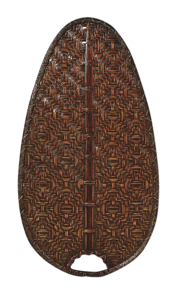 Flügelsatz Bambus antik oval 132