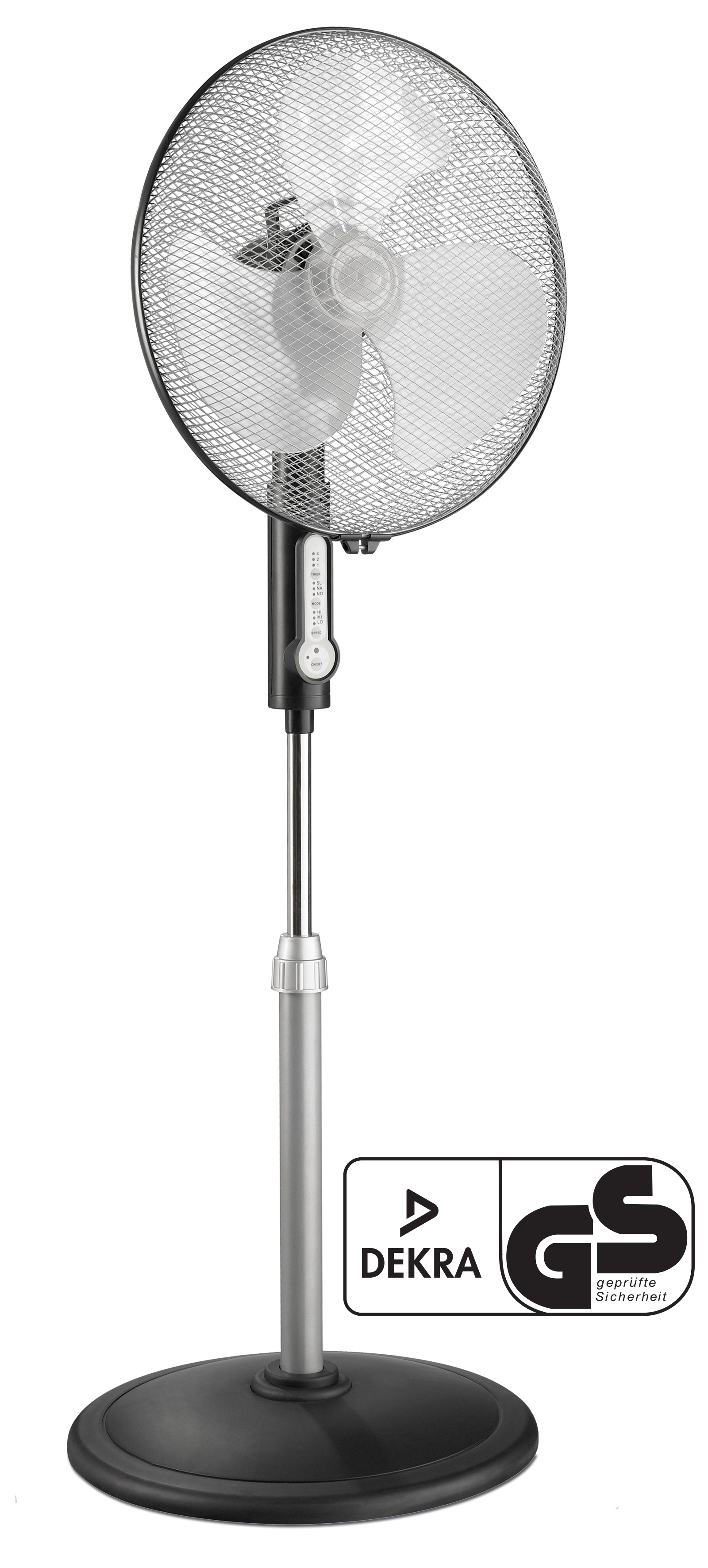 CasaFan Standventilator Greyhound SV45-8 SW FB - für gewerblichen Einsatz - Farbe anthrazit- 50 Watt - 1.145 U/min - Fernbedienung