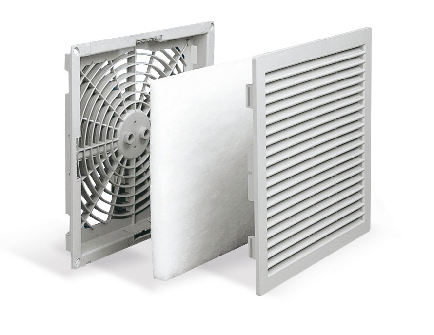 G15 S IP44 Ausströmgitter RAL 7035 mit Filter