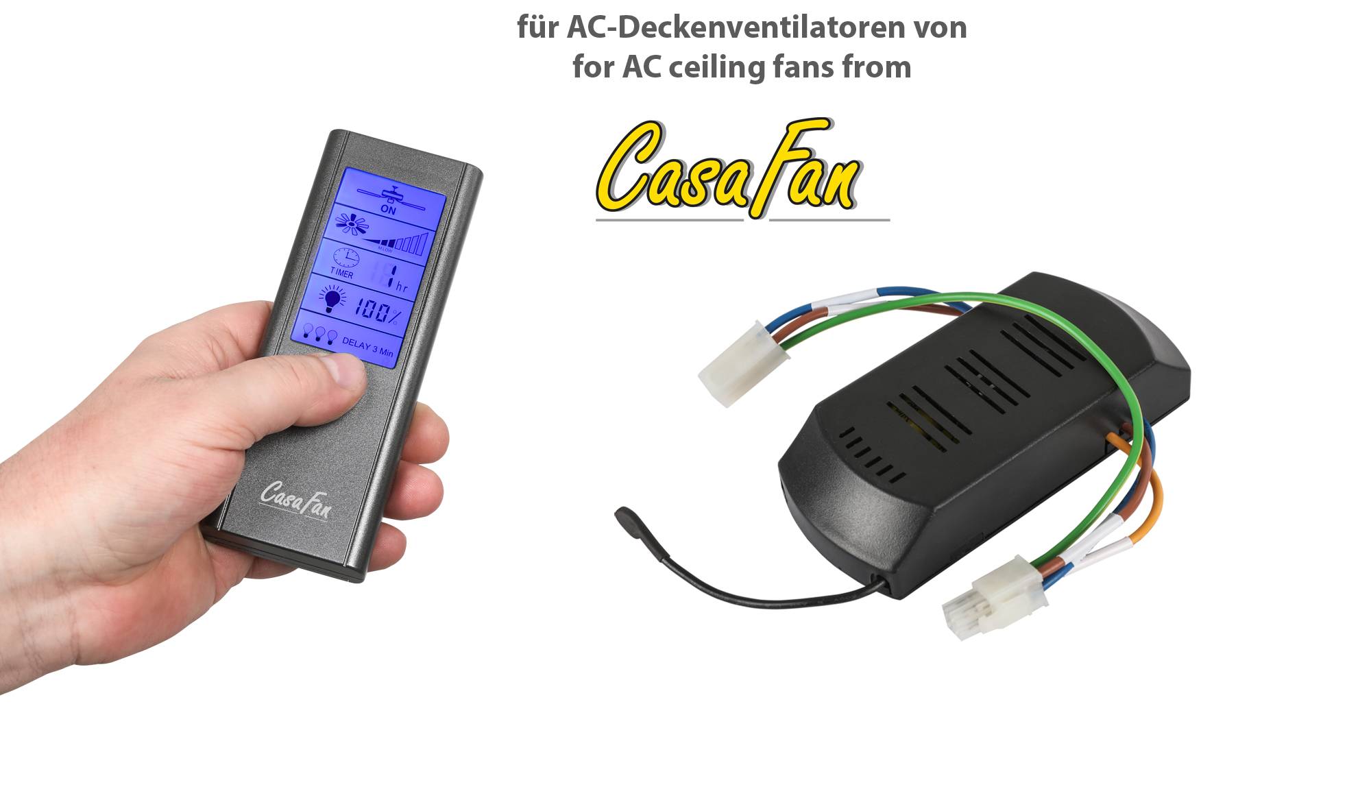 Fernbedienung FB-FNK-D LCD Touch (Handsender + Empfänger)
