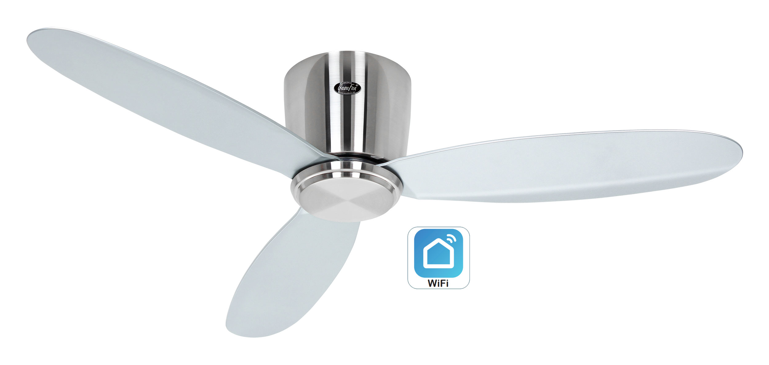 CasaFan Deckenventilator Eco Plano II 112 BN-SI WiFi