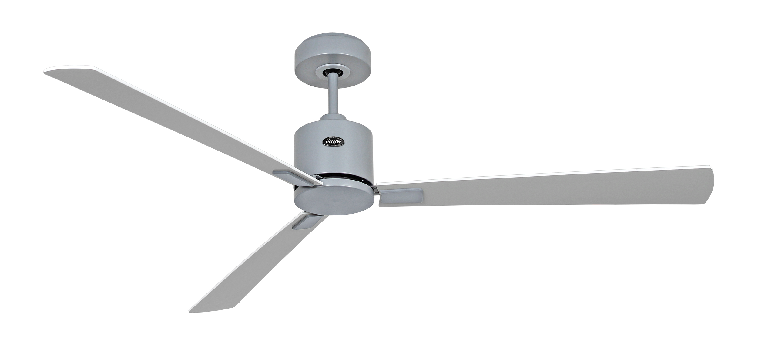 CasaFan Deckenventilator ECO CONCEPT 152 LG-WE/LG - Gehäuse Lack lichtgrau - 4 Flügel Lack weiß/lichtgrau - Ø 152 cm - mit Fernbedienung