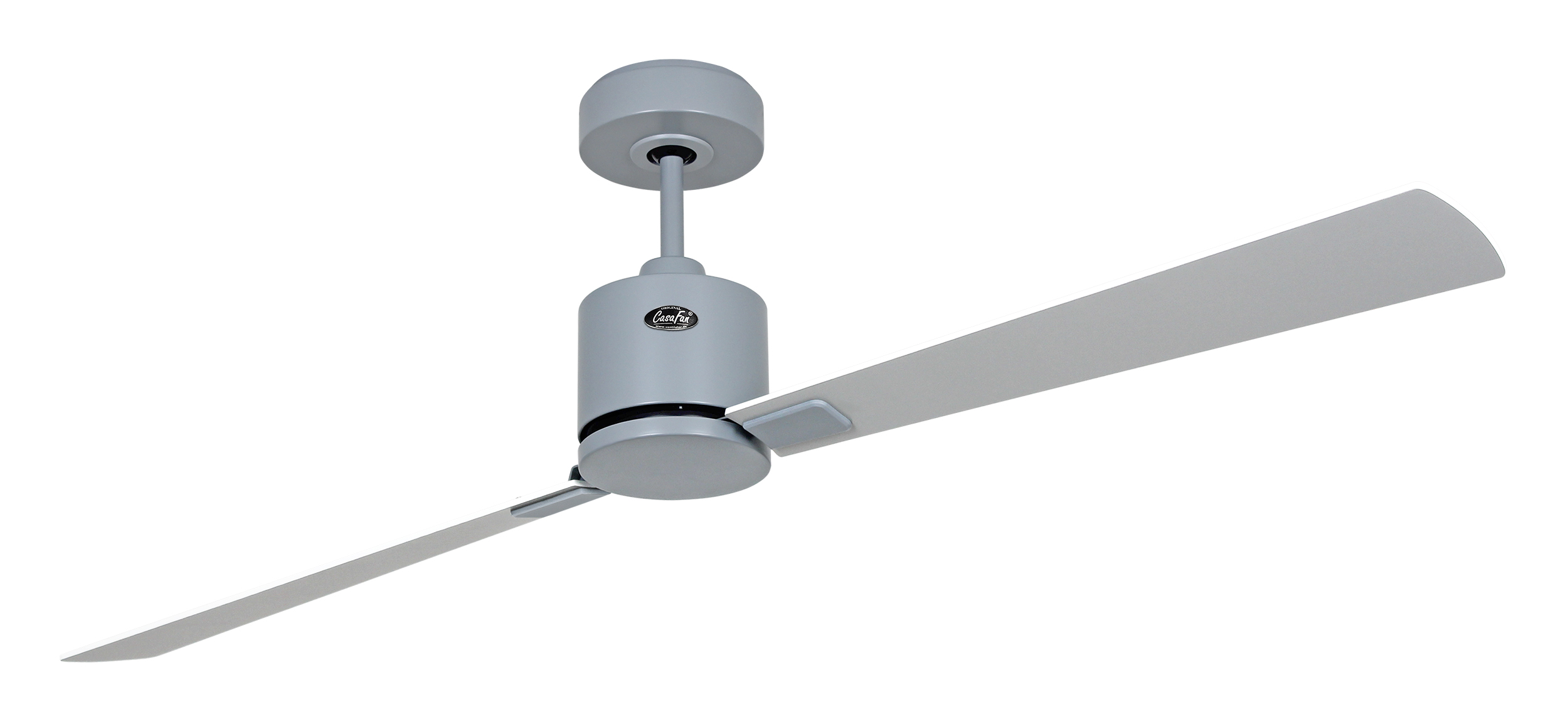 CasaFan Deckenventilator ECO CONCEPT 152 LG-WE/LG - Gehäuse Lack lichtgrau - 4 Flügel Lack weiß/lichtgrau - Ø 152 cm - mit Fernbedienung