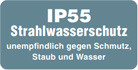 IP55-Strahlwasserschutz-unempfindlich-gegen-Schmutz-Staub-und-Wasser