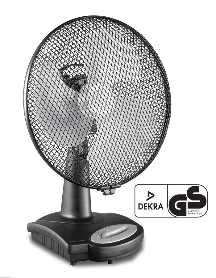 CasaFan Safeline Tischventilator Greyhound TV 36-SL AZ für den gewerblichen Einsatz - Farbe anthrazit - 35 Watt - 2.916 m³/h