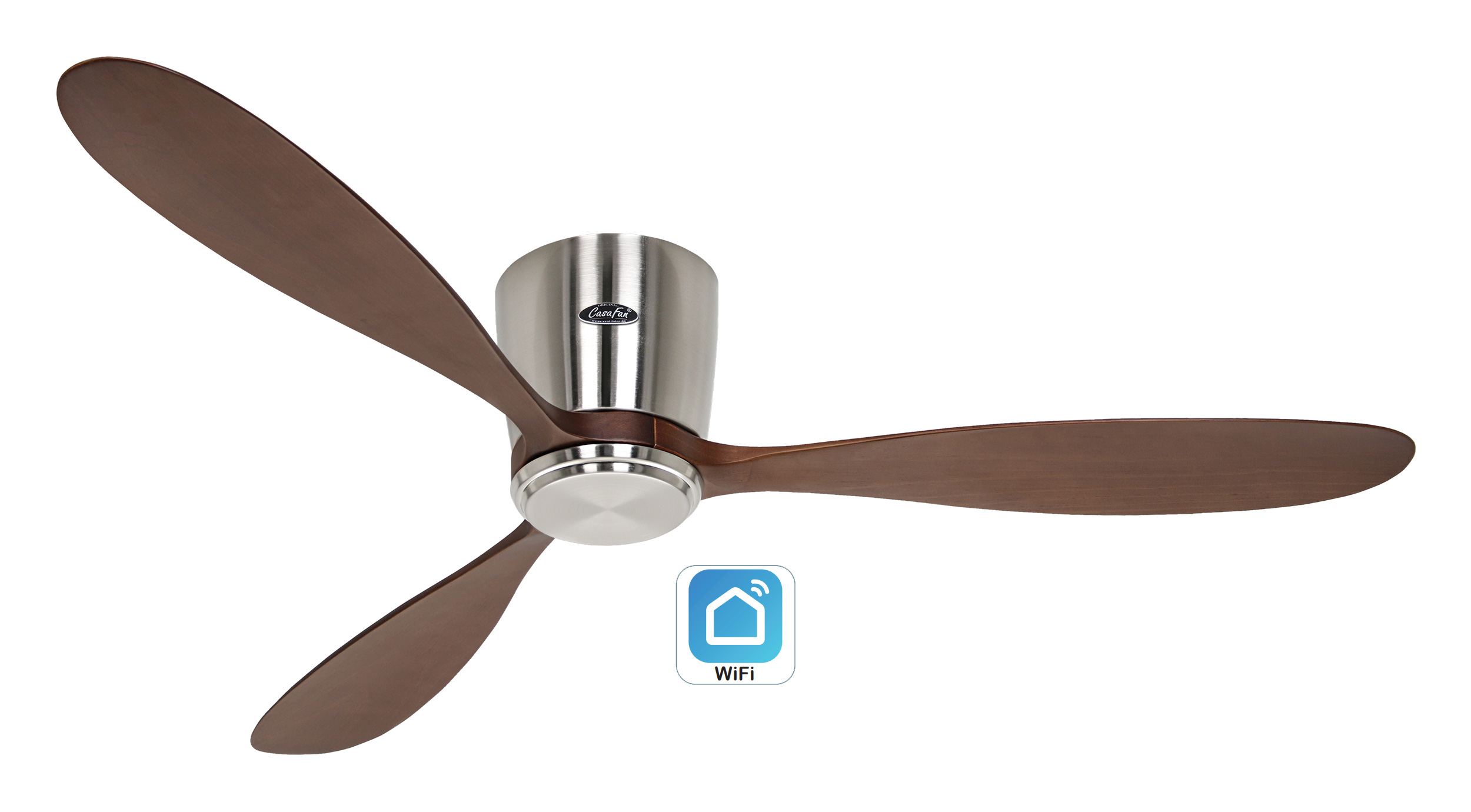 CasaFan Deckenventilator Eco Plano Wood BN-NB WiFi