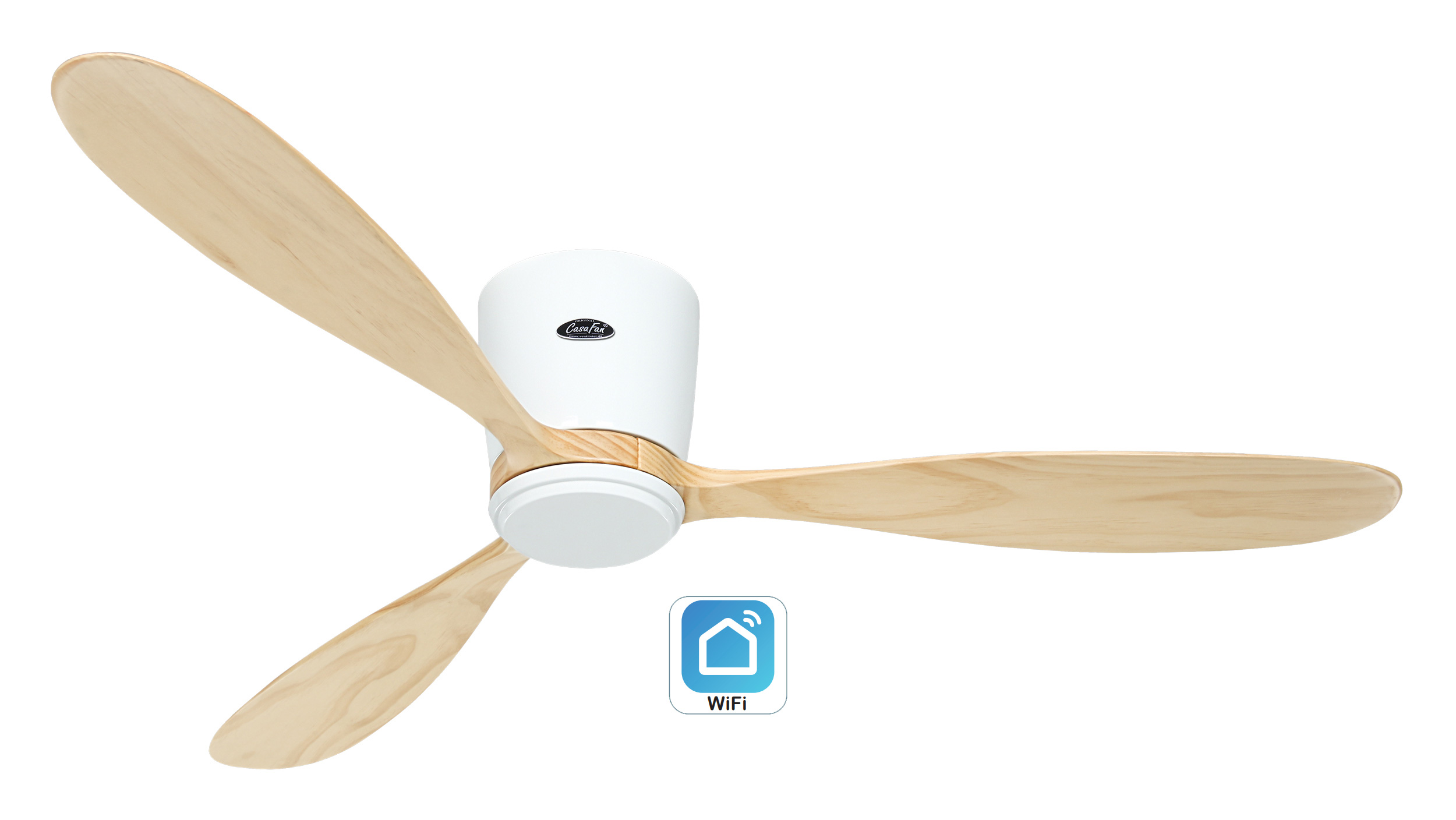 CasaFan Deckenventilator Eco Plano Wood WE-NT WiFi