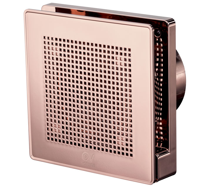 Design-Kleinraumventilator Punto Evo ME 100/4 LL T PINK GOLD