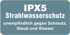 IPX5-Strahlwasserschutz