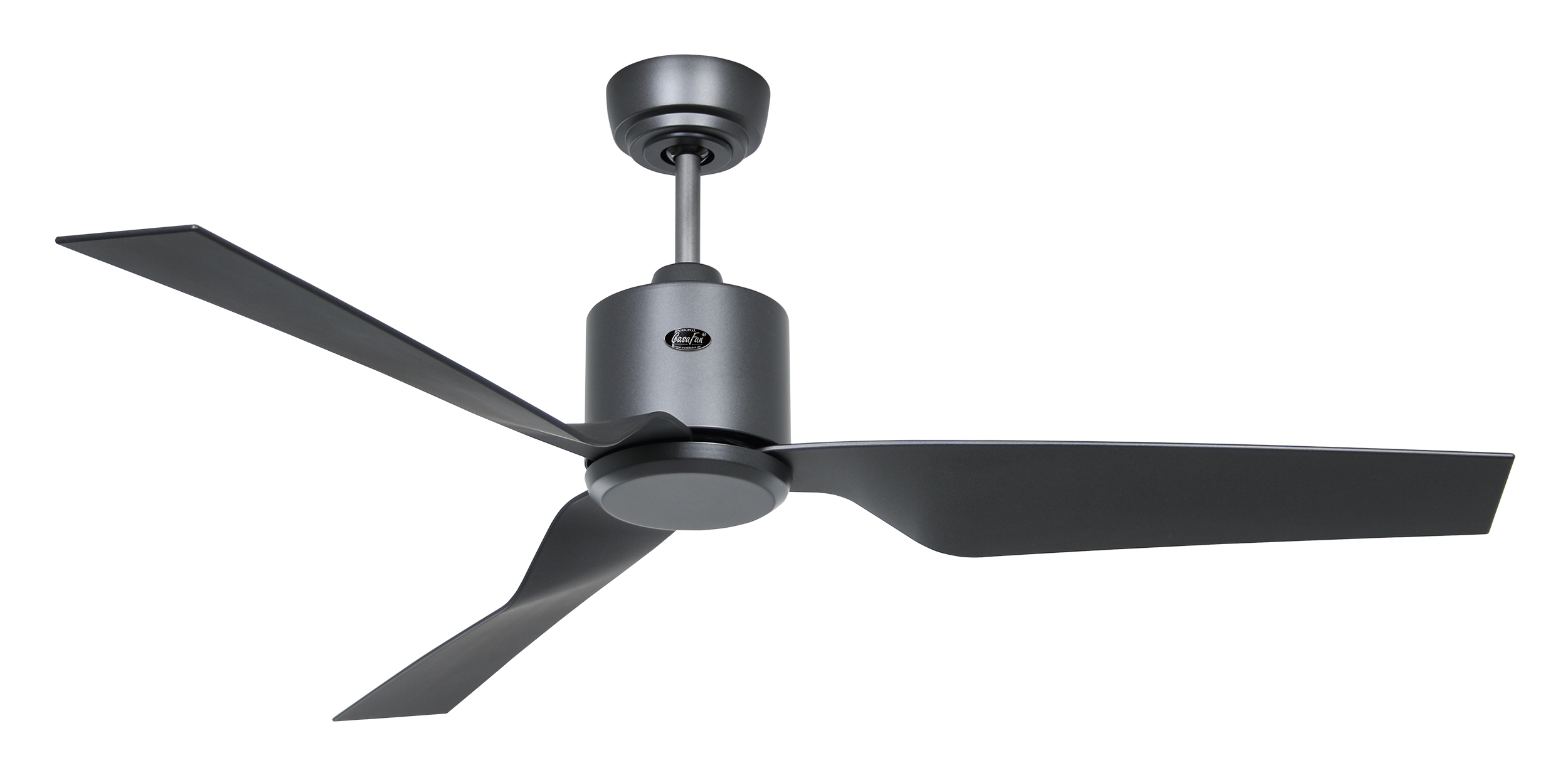 CasaFan Deckenventilator ECO DYNAMIX II BG-BG - Gehäuse Lack basaltgrau - 4 Flügel Kunststoff Lack basaltgrau - Ø 132 cm - mit Fernbedienung