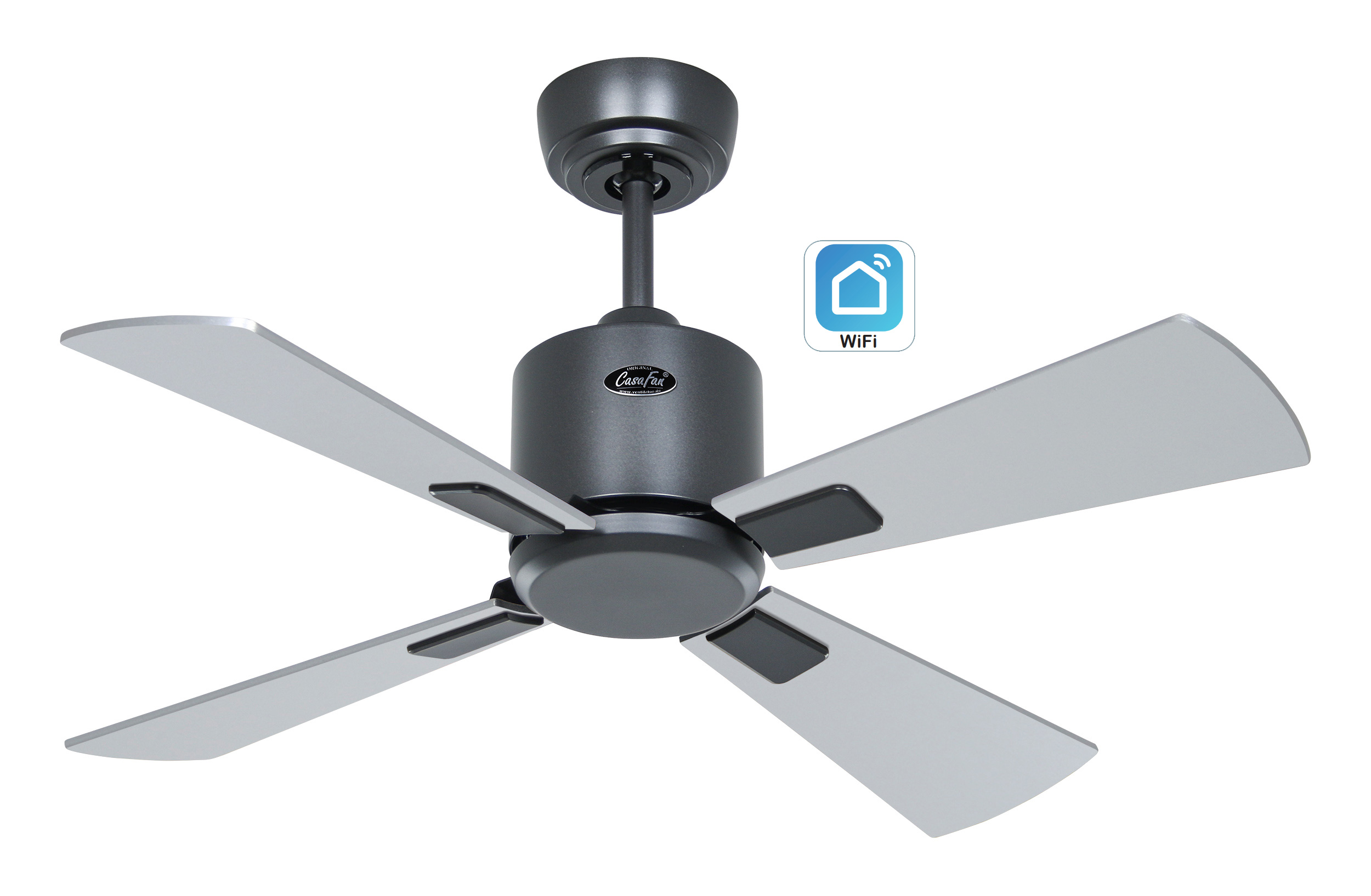 CasaFan Deckenventilator Eco Neo III  92 BG-WN/SI WiFi