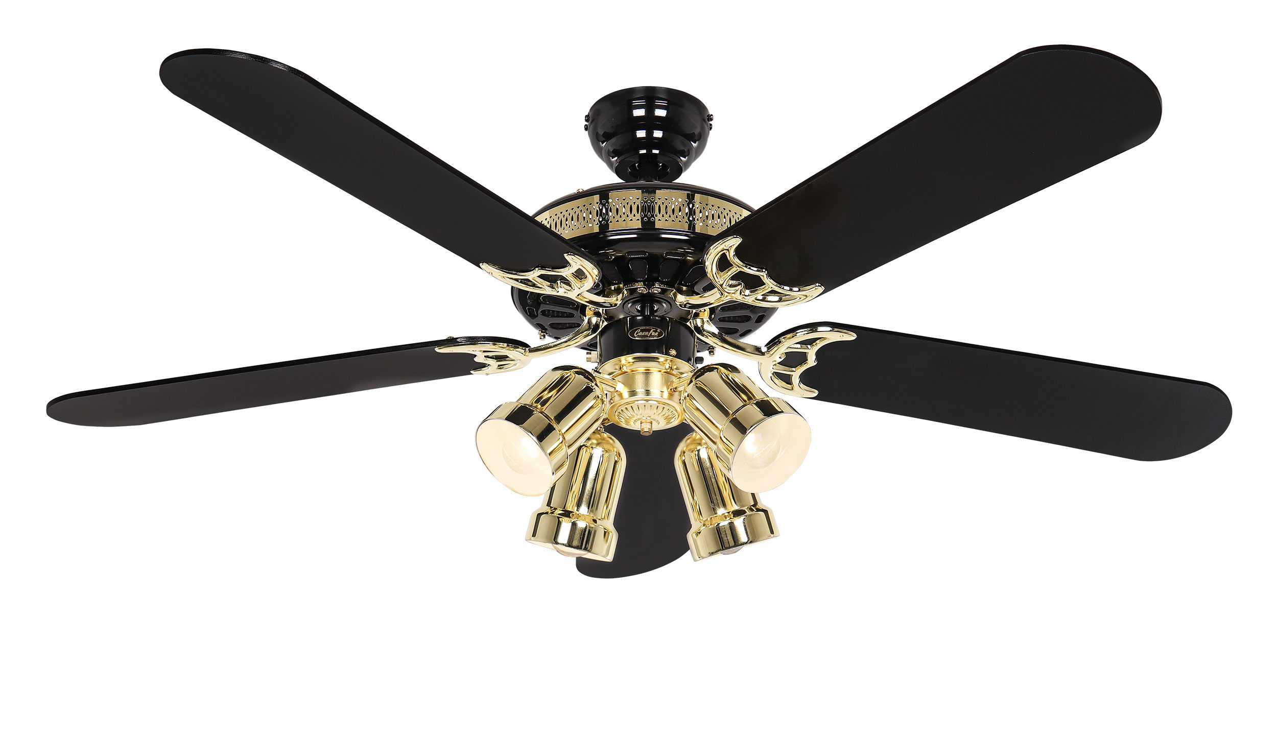 Deckenventilator Black Magic mit Leuchte 