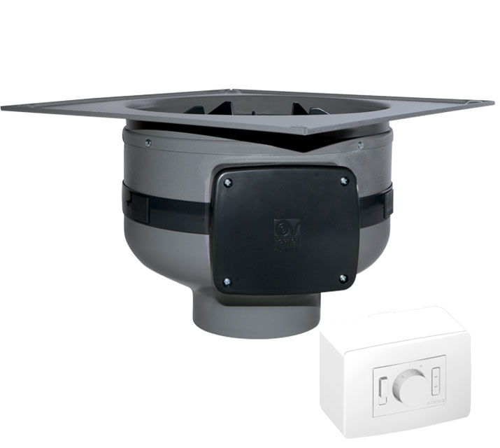 Wand-Rohrradialventialtor CA 150 MD W EP